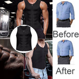 Men Zipper Sauna Sweat Trainer Vest Neoprene Yoga Thermal Body Shaper XL