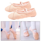 Ballet Dance Shoes Pointe Shoes Flats Dance Slipper Split Sole Skin Tone 40