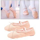 Ballet Dance Shoes Pointe Shoes Flats Dance Slipper Split Sole Skin Tone 40