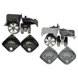 Maxbell 4x2pcs Swivel Wheel Luggage Suitcase Casters Swivel Wheel Replacement Black