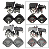 Maxbell 4x2pcs Swivel Wheel Luggage Suitcase Casters Swivel Wheel Replacement Black