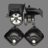 Maxbell 2x2pcs Swivel Wheel Luggage Suitcase Casters Swivel Wheel Replacement Black