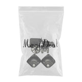 Maxbell 2x2pcs Swivel Wheel Luggage Suitcase Casters Swivel Wheel Replacement Black