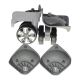 Maxbell 5x2pcs Swivel Wheel Luggage Suitcase Casters Swivel Wheel Replacement Grey