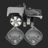 Maxbell 5x2pcs Swivel Wheel Luggage Suitcase Casters Swivel Wheel Replacement Grey