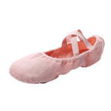 Maxbell 2xCanvas Ballet Slipper Split-Sole Shoes Fitness Gymnastics Flats Pink_34