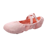 Maxbell 3xCanvas Ballet Slipper Split-Sole Shoes Fitness Gymnastics Flats Pink_35