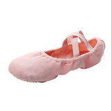 Maxbell 4xCanvas Ballet Slipper Split-Sole Shoes Fitness Gymnastics Flats Pink_37