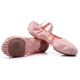 Maxbell 3xCanvas Ballet Slipper Split-Sole Shoes Fitness Gymnastics Flats Pink_38