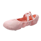 Maxbell 4xCanvas Ballet Slipper Split-Sole Shoes Fitness Gymnastics Flats Pink_33