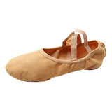 Maxbell 2xCanvas Ballet Slipper Split-Sole Shoes Fitness Gymnastics Flats Tan_39