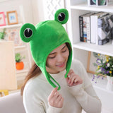 Maxbell 3xCartoon Funny Plush Frog Big Eye Hat Cosplay Costume Dress Up Hat Headgear