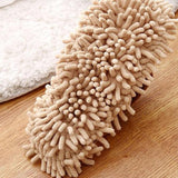 Maxbell 1Pair Mop Slippers Covers Floor Polishing Dust Cleaning Socks Shoes Khaki