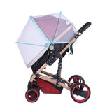 Maxbell Net for Stroller Long Lasting for Strollers Cradles  Sunshade blue