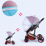 Maxbell Net for Stroller Long Lasting for Strollers Cradles  Sunshade blue