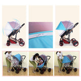 Maxbell Net for Stroller Long Lasting for Strollers Cradles  Sunshade blue
