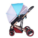 Maxbell Net for Stroller Long Lasting for Strollers Cradles  Sunshade blue