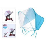 Maxbell Net for Stroller Long Lasting for Strollers Cradles  Sunshade blue