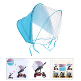 Maxbell Net for Stroller Long Lasting for Strollers Cradles  Sunshade blue