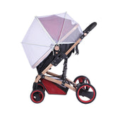 Maxbell Net for Stroller Long Lasting for Strollers Cradles  Zipper white