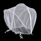 Maxbell Net for Stroller Long Lasting for Strollers Cradles  Zipper white