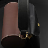 Maxbell 3xPU Leather Bag Strap Replacement Detachable Tote Handbag Handle Belt Black