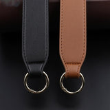 Maxbell 6xPU Leather Bag Strap Replacement Detachable Tote Handbag Handle Belt Black