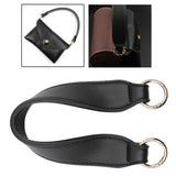 Maxbell 5xPU Leather Bag Strap Replacement Detachable Tote Handbag Handle Belt Black