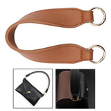 Maxbell 6xPU Leather Bag Strap Replacement Detachable Tote Handbag Handle Belt Borwn