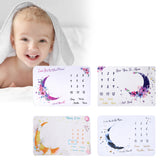 Maxbell Infant Baby Milestone Blanket Monthly Moon Photo Prop Backdrop Gift Style A