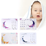 Maxbell Infant Baby Milestone Blanket Monthly Moon Photo Prop Backdrop Gift Style A