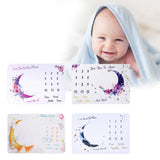 Maxbell Infant Baby Milestone Blanket Monthly Moon Photo Prop Backdrop Gift Style A