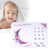 Maxbell Infant Baby Milestone Blanket Monthly Moon Photo Prop Backdrop Gift Style B