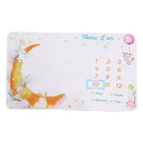 Maxbell Infant Baby Milestone Blanket Monthly Moon Photo Prop Backdrop Gift Style D