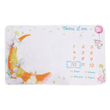 Maxbell Infant Baby Milestone Blanket Monthly Moon Photo Prop Backdrop Gift Style D
