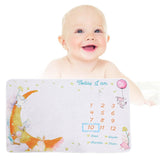 Maxbell Infant Baby Milestone Blanket Monthly Moon Photo Prop Backdrop Gift Style D