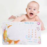 Maxbell Infant Baby Milestone Blanket Monthly Moon Photo Prop Backdrop Gift Style D