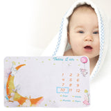 Maxbell Infant Baby Milestone Blanket Monthly Moon Photo Prop Backdrop Gift Style D