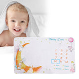 Maxbell Infant Baby Milestone Blanket Monthly Moon Photo Prop Backdrop Gift Style D