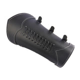 Maxbell 5xGauntlet Medieval Costume Bracers Cosplay Horsing Riding Men Women Black