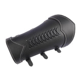 Maxbell 5xGauntlet Medieval Costume Bracers Cosplay Horsing Riding Men Women Black