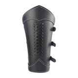 Maxbell 5xGauntlet Medieval Costume Bracers Cosplay Horsing Riding Men Women Black