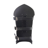 Maxbell 5xGauntlet Medieval Costume Bracers Cosplay Horsing Riding Men Women Black