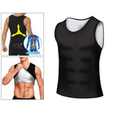 Mens Waist Trainer Vest Sauna Sweat Body Shaper Tank Top Slimming Gym XL