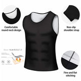 Mens Waist Trainer Vest Sauna Sweat Body Shaper Tank Top Slimming Gym XXL