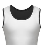 Mens Waist Trainer Vest Sauna Sweat Body Shaper Tank Top Slimming Gym XXL