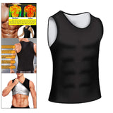 Mens Waist Trainer Vest Sauna Sweat Body Shaper Tank Top Slimming Gym XXL