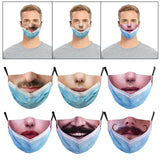 Maxbell Prank Face Mask Reusable Adjustable Prank Bandanas Fashion Scarf for Adult /