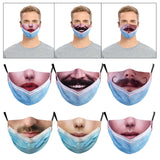 Maxbell Prank Face Mask Reusable Adjustable Prank Bandanas Fashion Scarf for Adult /