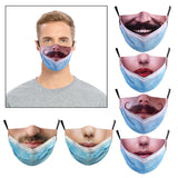 Maxbell Prank Face Mask Reusable Adjustable Prank Bandanas Fashion Scarf for Adult;